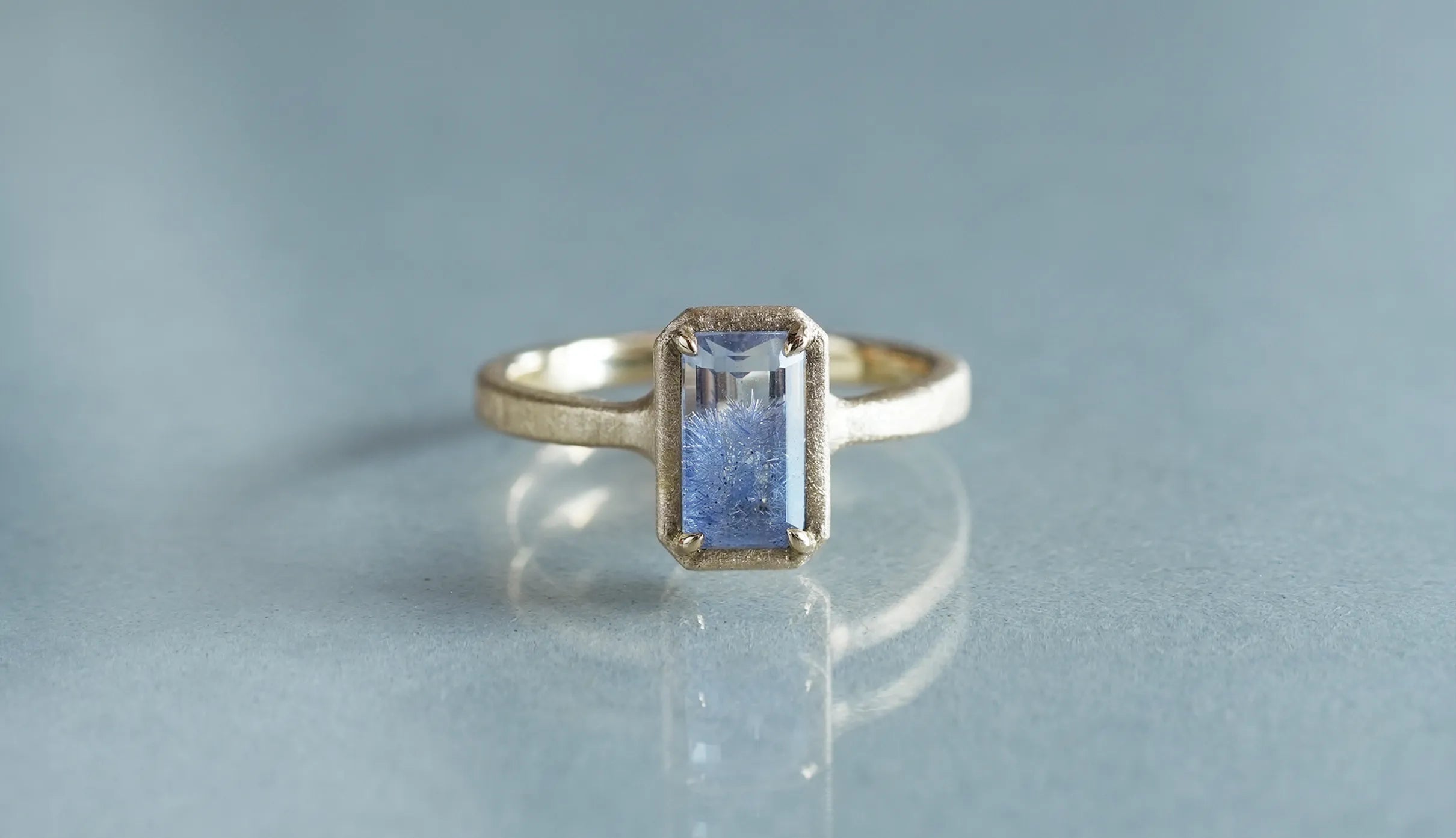 デュモルチェライトインクォーツリング– Ryui