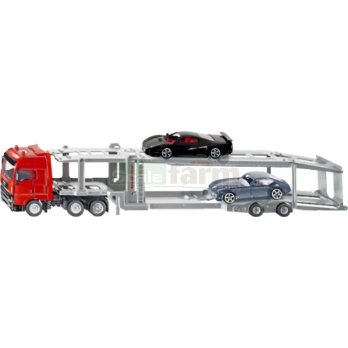 SIKU 3934 - Mercedes Benz Actros Transporter with 2 sports cars