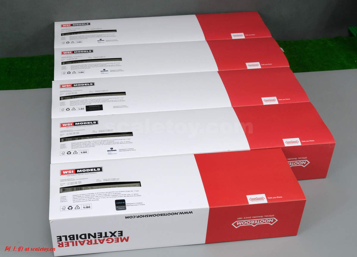 比例模型玩具天地» [WSI] NOOTEBOOM RED LINE; VOLVO FH5 GLOBETROTTER