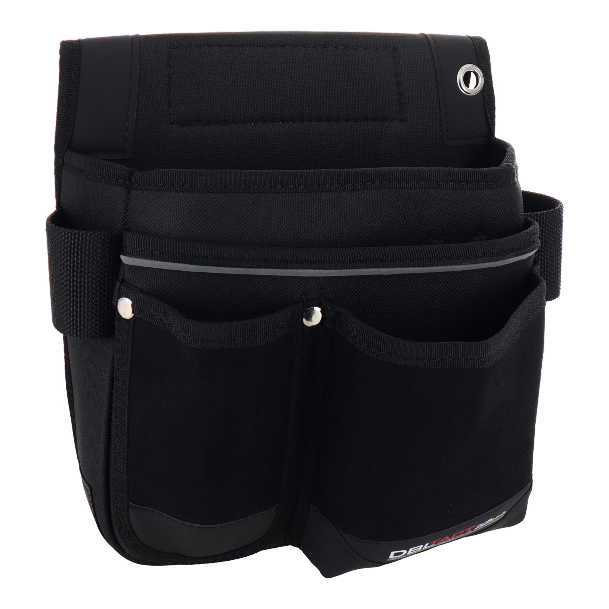 DTK-09-BK 作業ベルト・収納袋 釘袋 釘袋2段 スエード調 ブラック