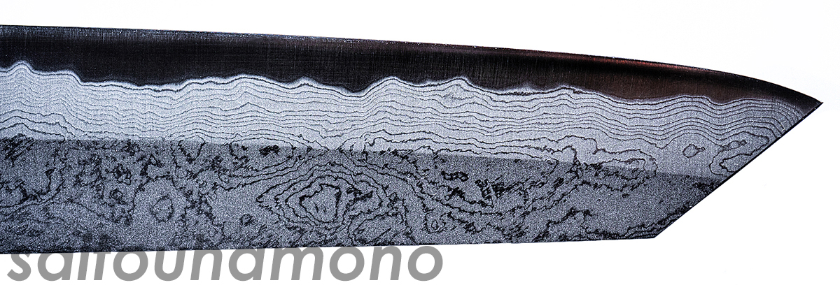唐津厚広青一鋼割込ダマスカス和牛刀の通販「サイトウ刃物店」