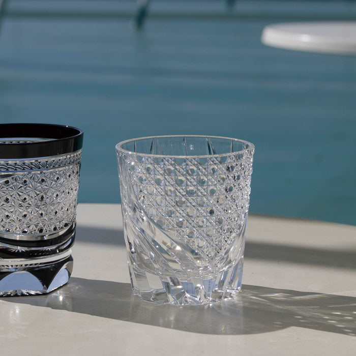 MC-228 八角篭目文様 オールド 玻璃 – 硝子工房 彩鳳