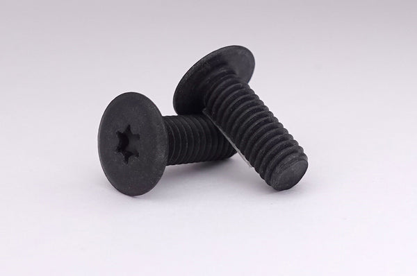 超極低頭ねじ310スリム 6ロブ 小ねじ M6 ステンレスA2 黒染め 3本入り