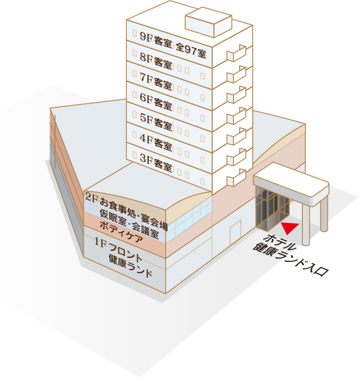 総合案内 - 佐久平駅前の健康ランドとビジネスホテル「佐久平プラザ21