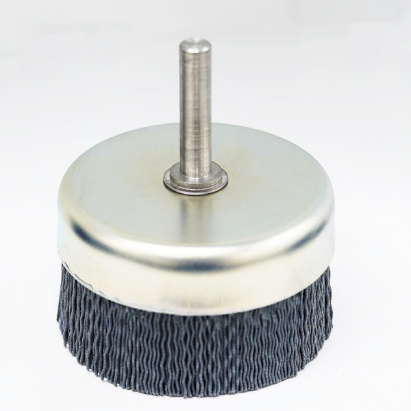 TSハイカップ型ブラシ/軸付き/TXC#320-0.55(砥粒入ナイロン)/φ40