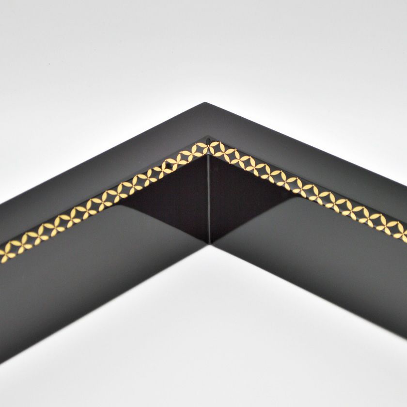 茶道具 炉縁（ろぶち） 炉縁 真塗 面七宝蒔絵(たたみ防衣付) 中村 宗悦