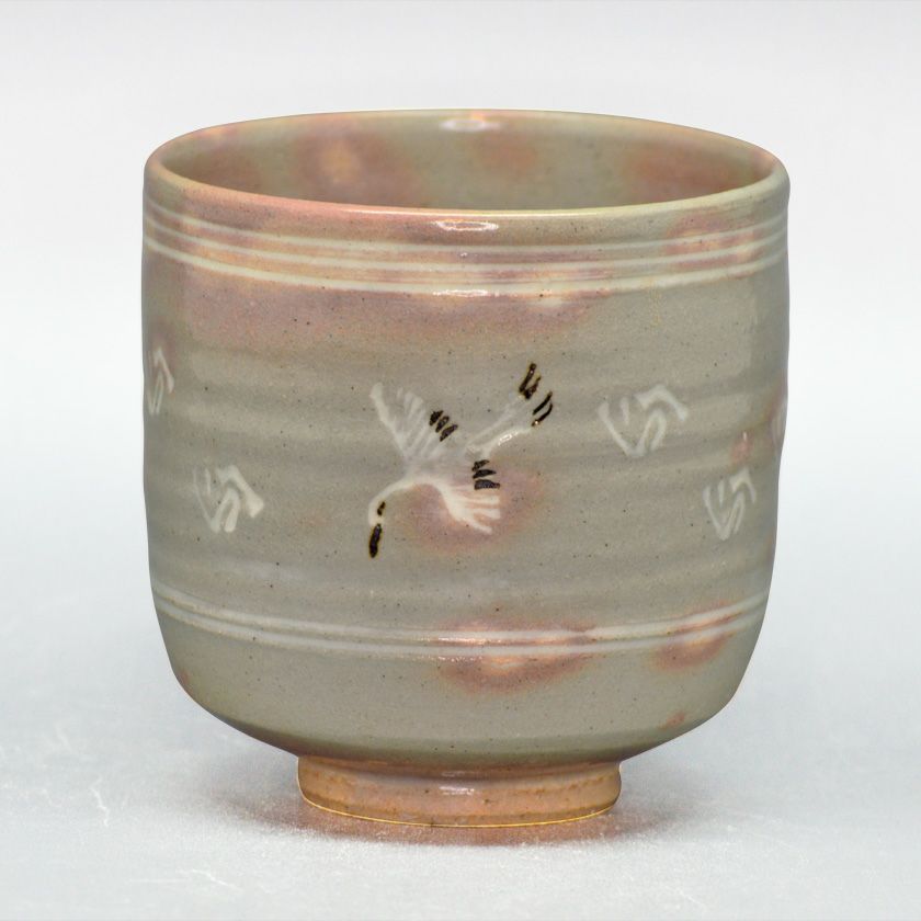 茶道具 筒茶碗（つつちゃわん） 筒茶碗 御本雲鶴 中村 与平 | 千年の