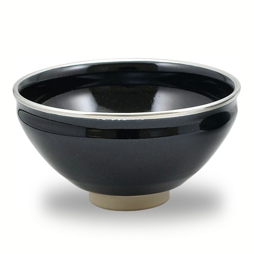 茶道具 天目茶碗（てんもくちゃわん） 天目茶碗（覆輪 本銀塗仕上