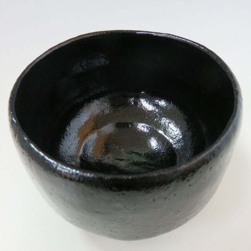茶道具 楽茶碗（らくちゃわん） 茶碗 黒楽 各服 1客 松楽窯 | 千年の