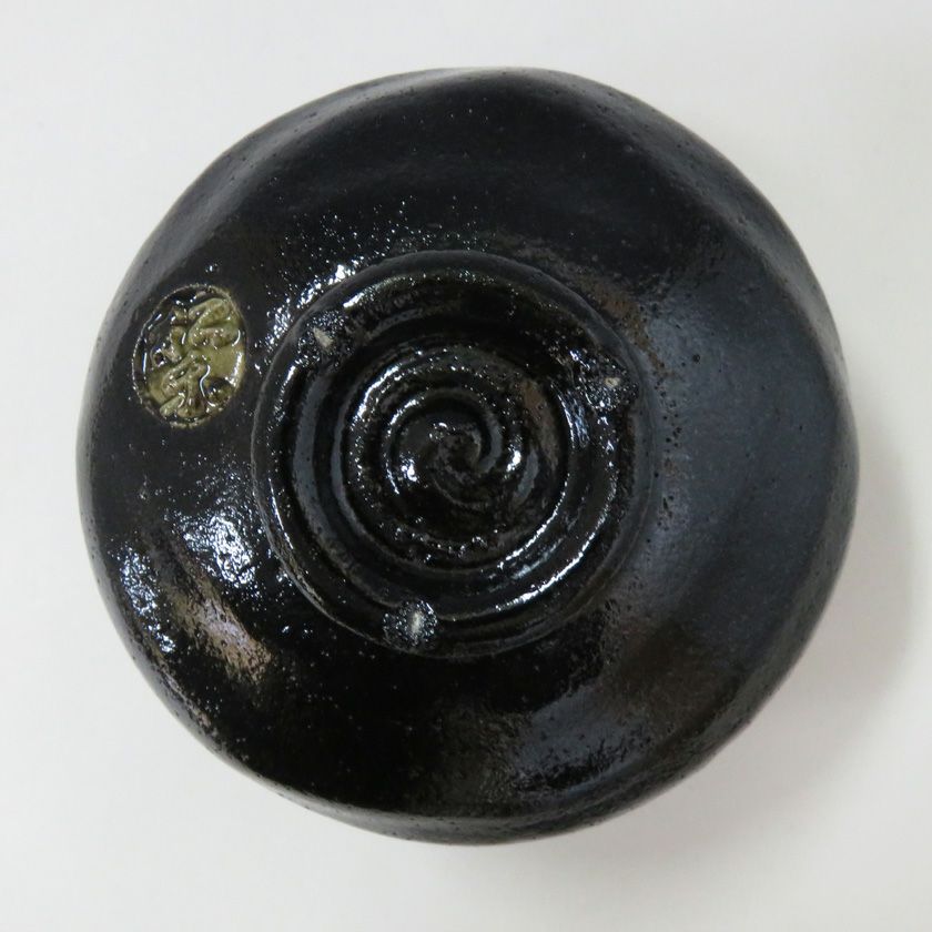 茶道具 楽茶碗（らくちゃわん） 茶碗 黒楽 各服 1客 松楽窯 | 千年の