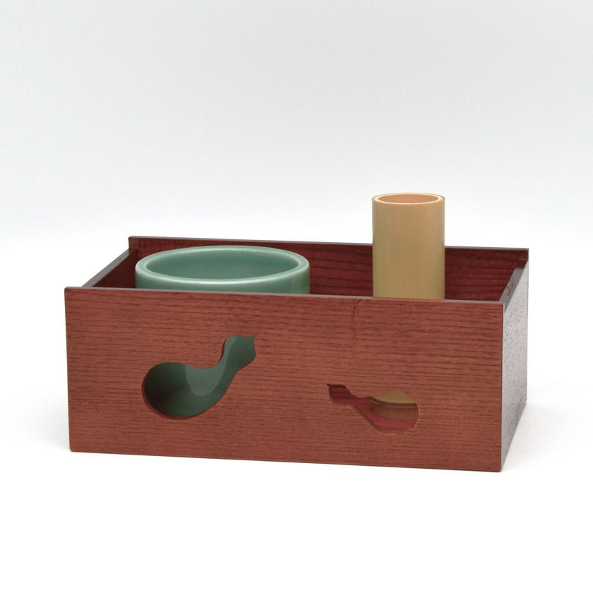 茶道具 山中塗 コマ 独楽 菓子盆 表千家 即中斎 在判箱書 茶道具 山中