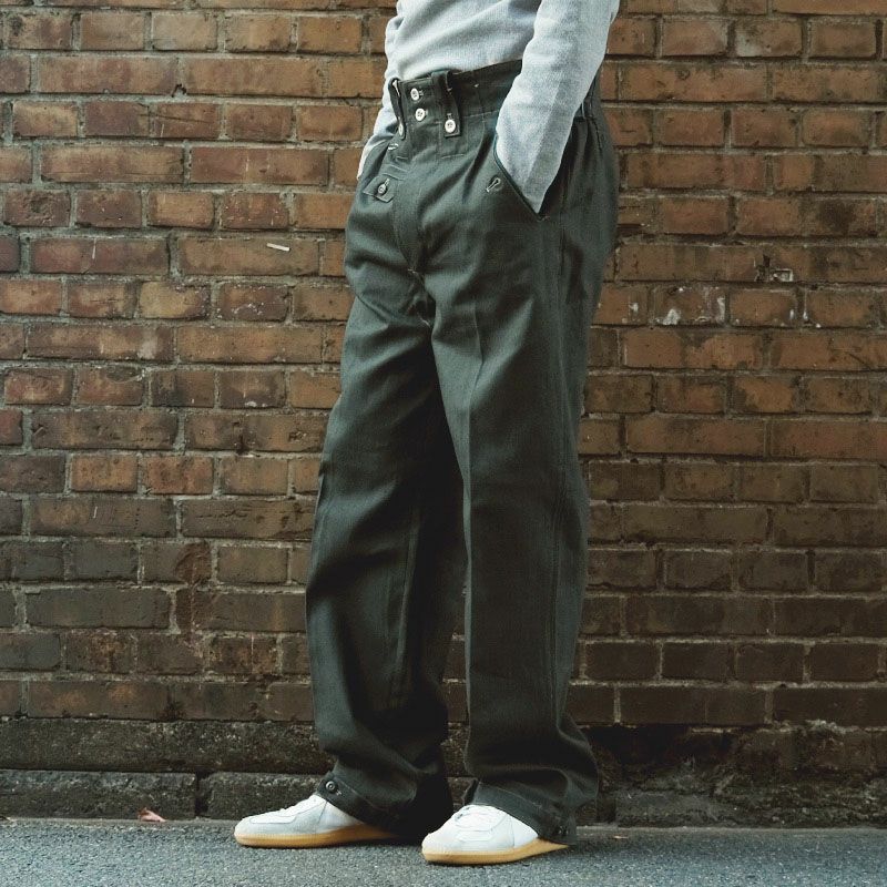 ドイツ軍タイプ M40 ドリルパンツ HBT 新品 WW2 陸軍 フィールド