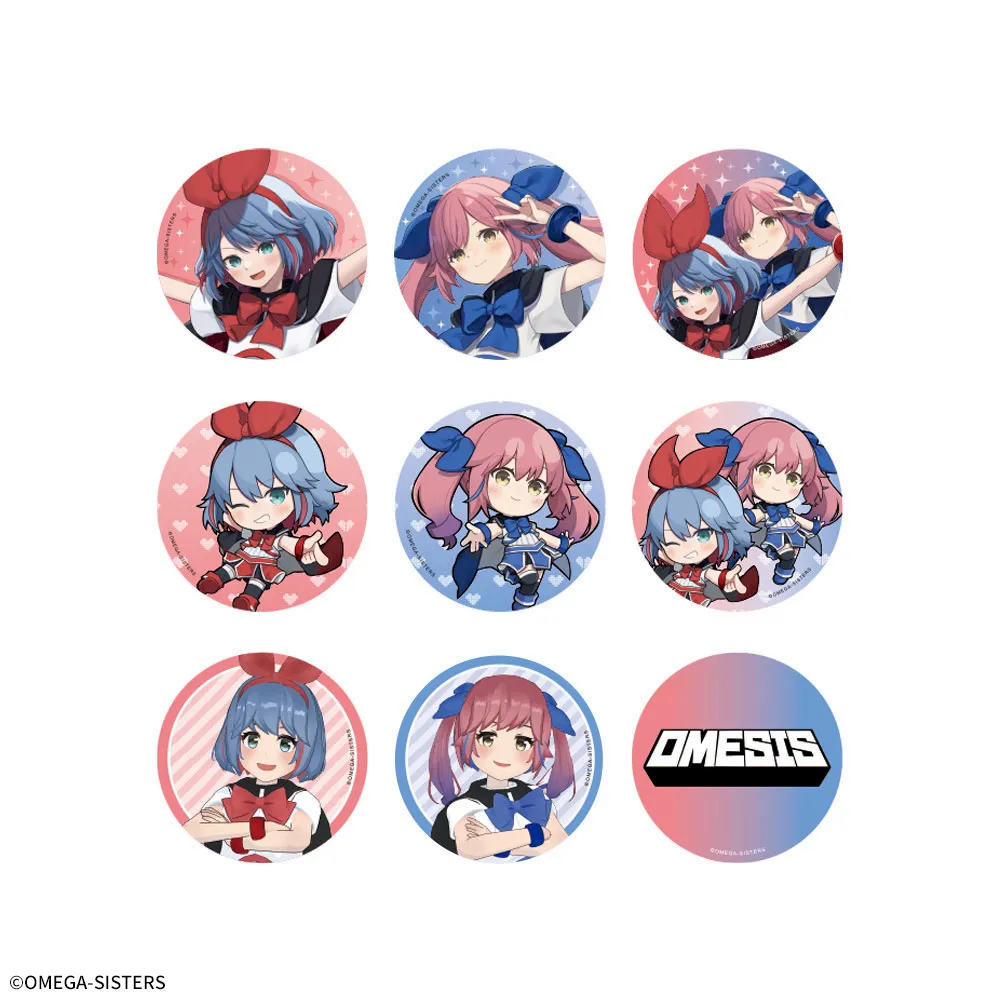 おめがシスターズ 缶バッジ｜プライズ・くじ・グッズ情報ならセガプラザ