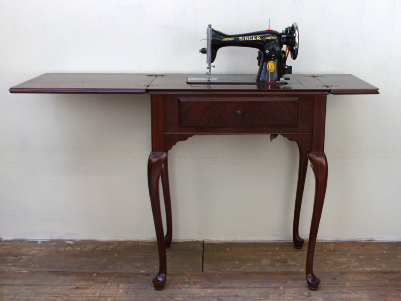No.314 SINGER 15k90 シンガー製 希少クイーンアンキャビネット 電動