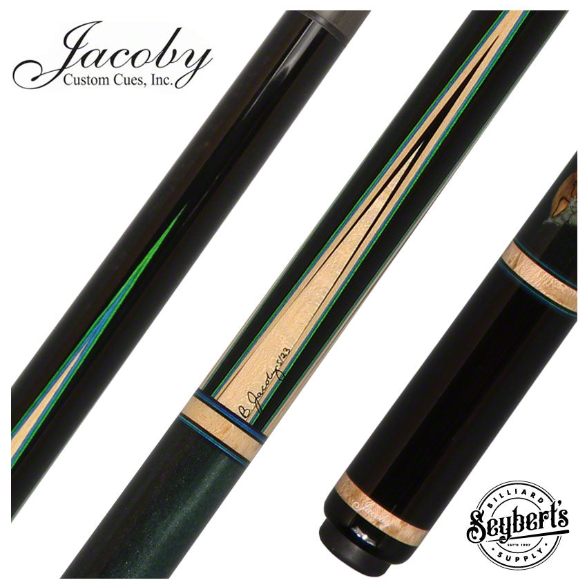 Jacoby Custom Play Cue with 12.3mm V4 Black Carbon Shaft - 0523-97