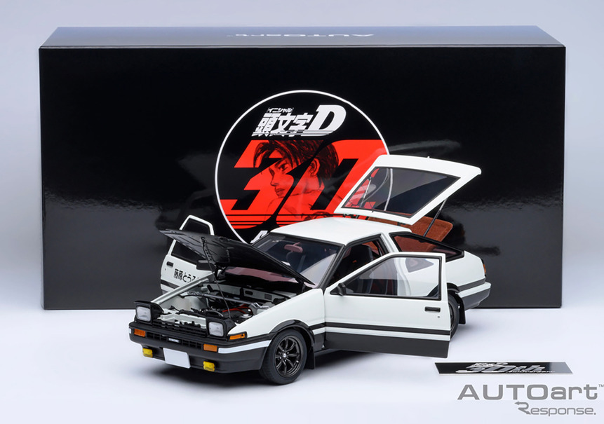 頭文字D』30周年記念、「ハチロク」最終仕様が18分の1ミニカーに…東京