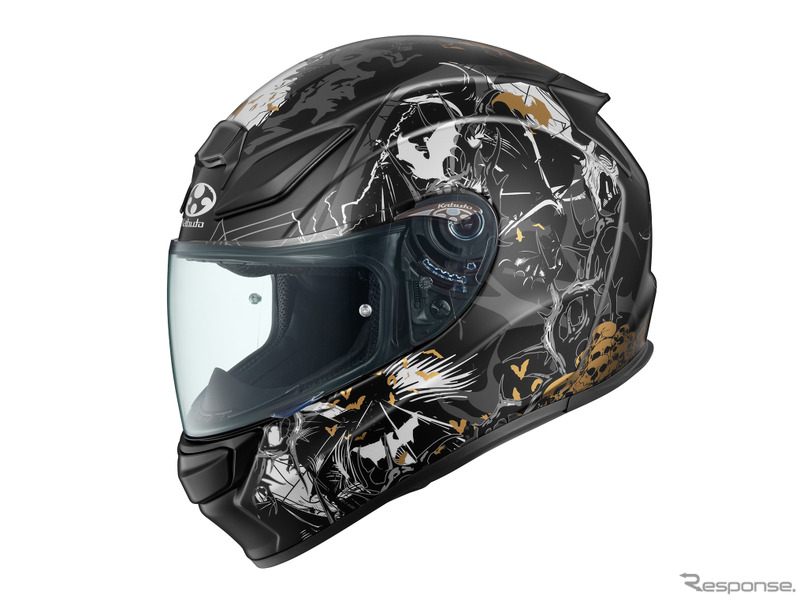 モチーフは“コウモリ”、オージーケーカブトのフルフェイスヘルメット
