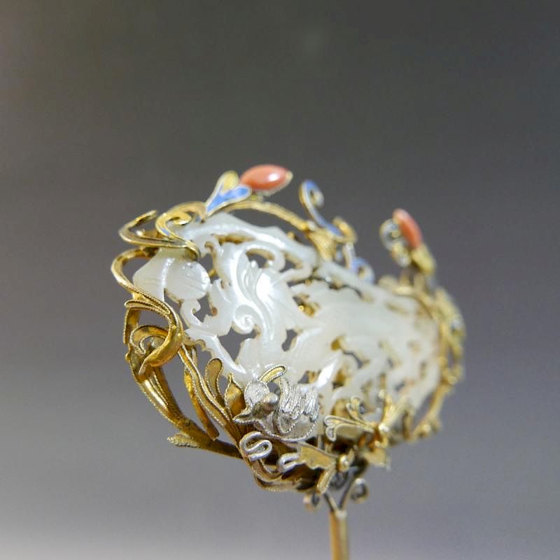 中国アンティーク 清古玉蝉 香合