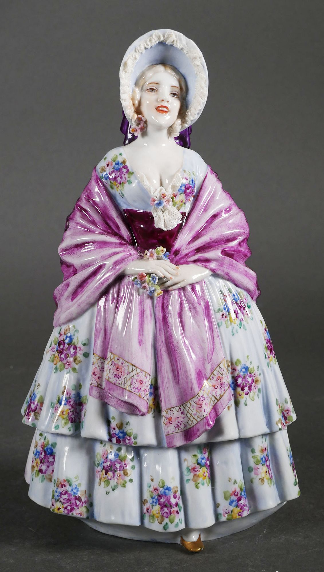 Luigi Fabris Porcelain Double Faced Figurine sold at auction on