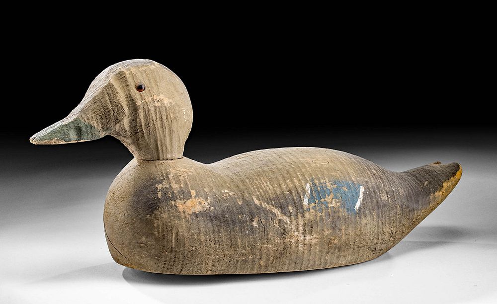 Mid 20th C. American Wood Mallard Duck Decoy for sale at auction