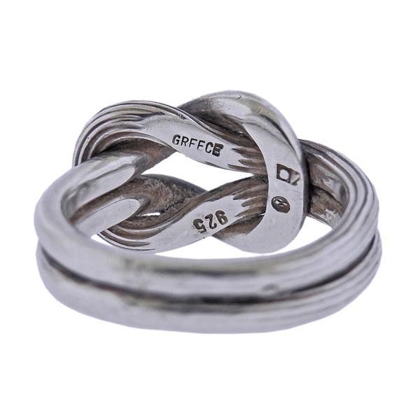 Lalaounis Silver Hercules Knot Ring sold at auction on 23rd