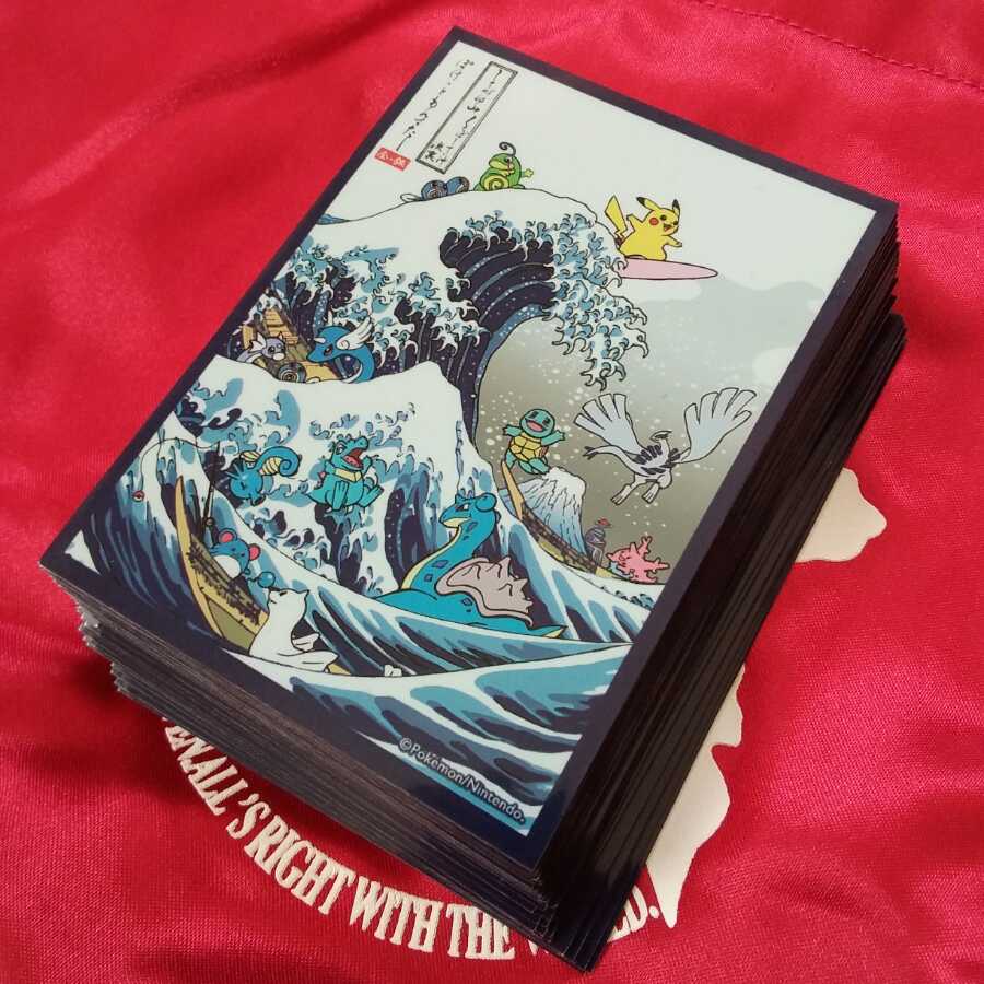 使用品】ポケモンカードゲーム デッキシールド 浮世絵 しろがね山