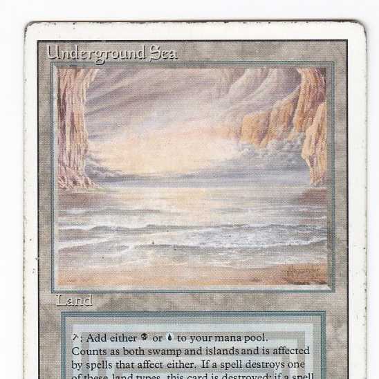 MTG Underground Sea 英語 リバイズド 希少 デュアルランド