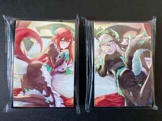 セット】遊戯王 ドラゴンメイド チェイム ティルル スリーブ 冬コミの