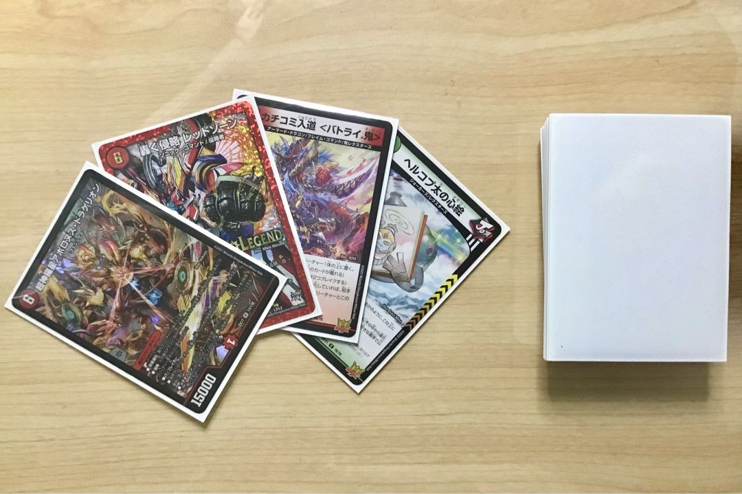 デュエマ 本格構築 【赤緑アポロヌス】 デッキ＆二重スリーブ 《 轟く