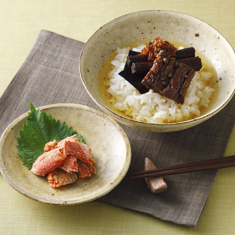 清左衛門』の贅沢茶漬homeと炭焼き・手ほぐし鮭茶漬密封パック ギフト