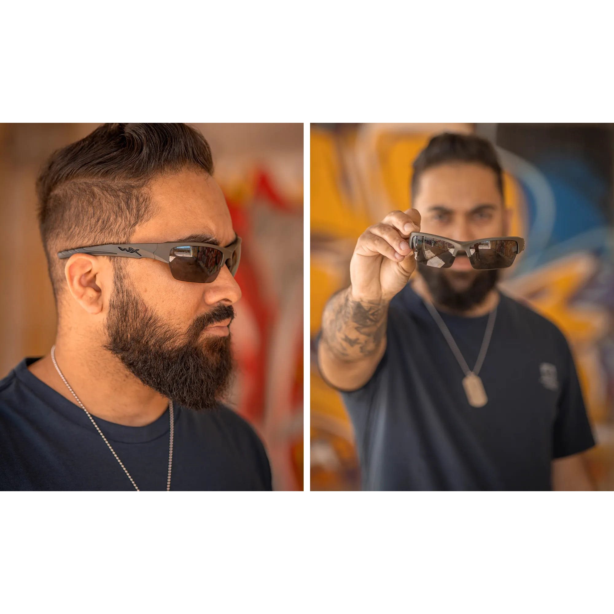 WILEY X tactical sunglasses WX VALOR set 3 lenses OLIVE frame