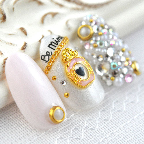 ジェルネイル＆レジンに♪ネイル・メタルパーツ☆香水瓶☆ドーム型