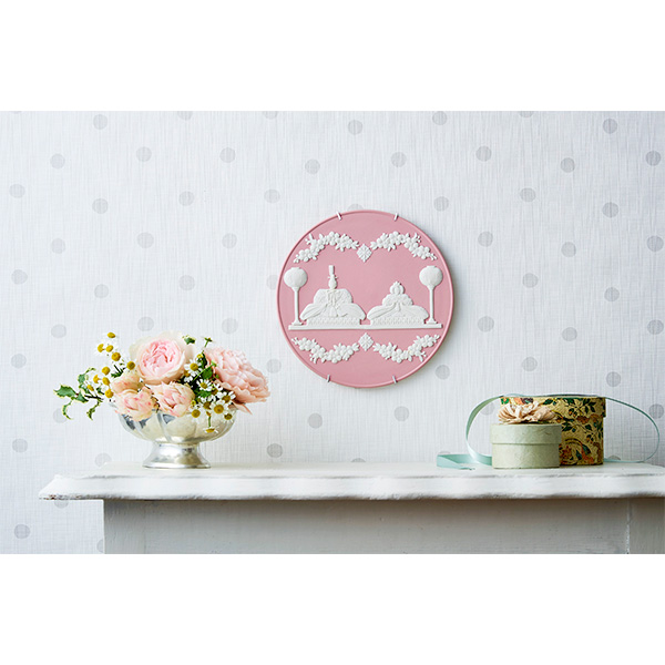 ウェッジウッド〉ジャスパー雛ドール プレート【ひな人形】【送料無料