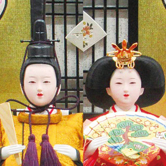 雛人形 小三五 親王 黄櫨染 ケース飾り【51】 88000円 | 大進