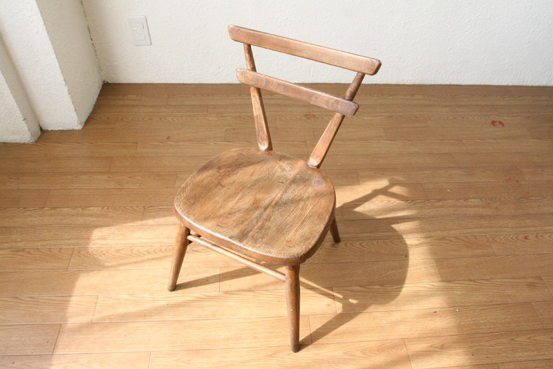 アーコールErcolスクールチェア イエロードット｜アンティーク家具