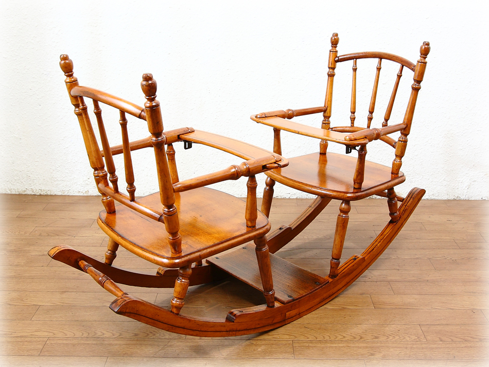 ベントウッド ベイビーツインロッキングチェア｜アンティーク家具