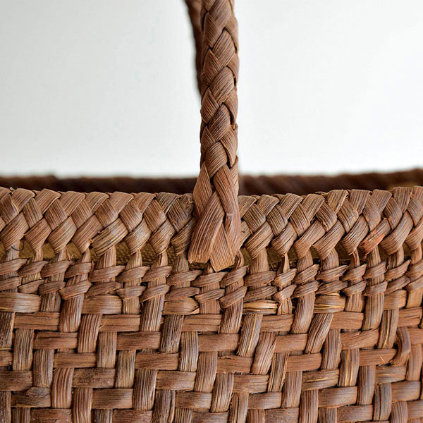 戸田寒風さんの山ぶどう籠バッグ 細編み網代編み(小): ファッション