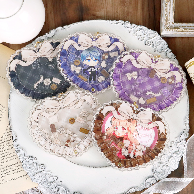 クラシックチェックハートアクリルフレーム オレンジ| FUKUYA ONLINE