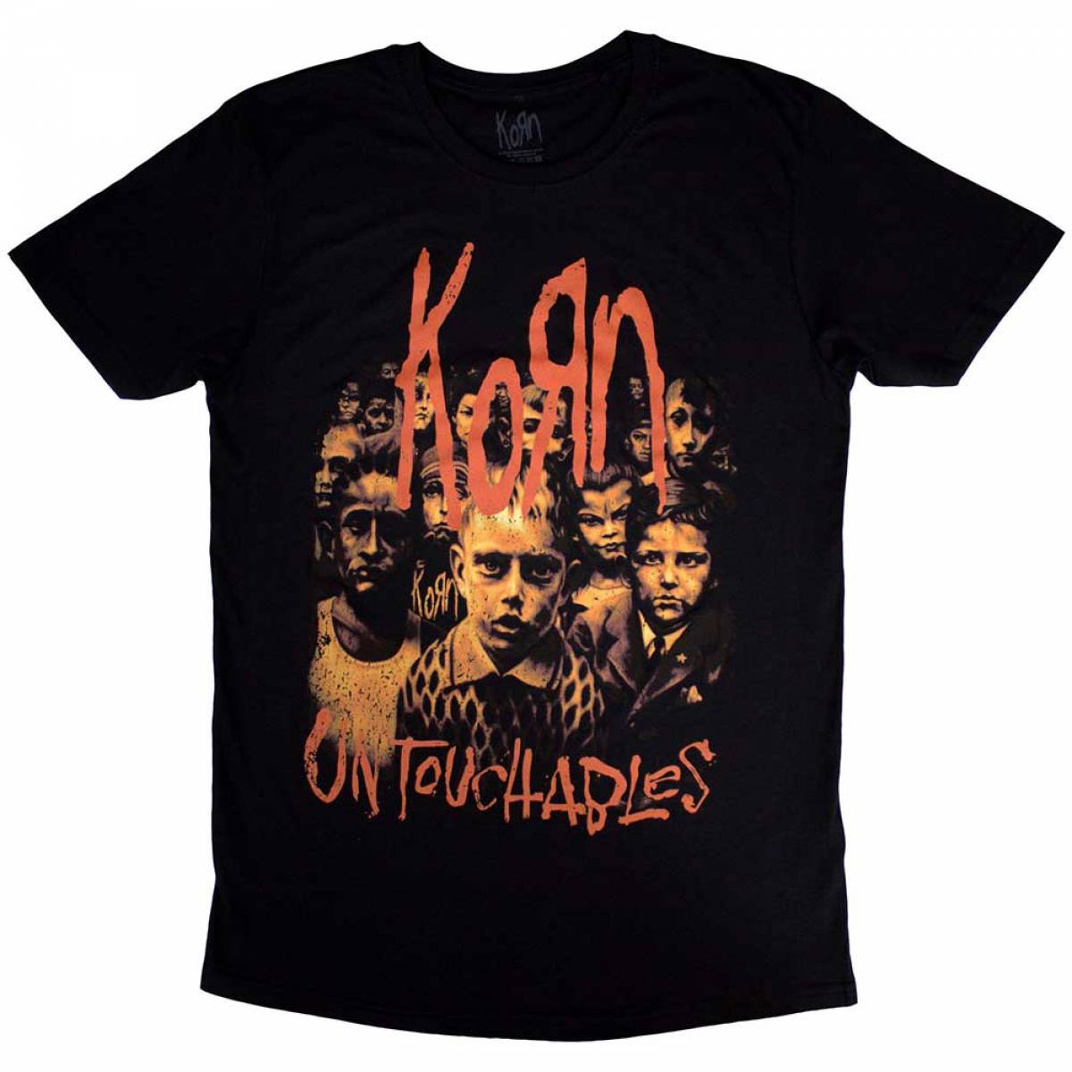 予約商品】KORN バンドTシャツ ユニセックス: Untouchable - BLACK