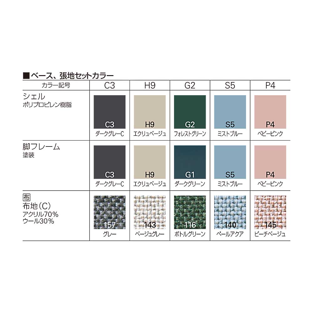 ワンチェア 4本脚タイプ KLD-955C-C3｜ミーティングチェア｜イトーキ