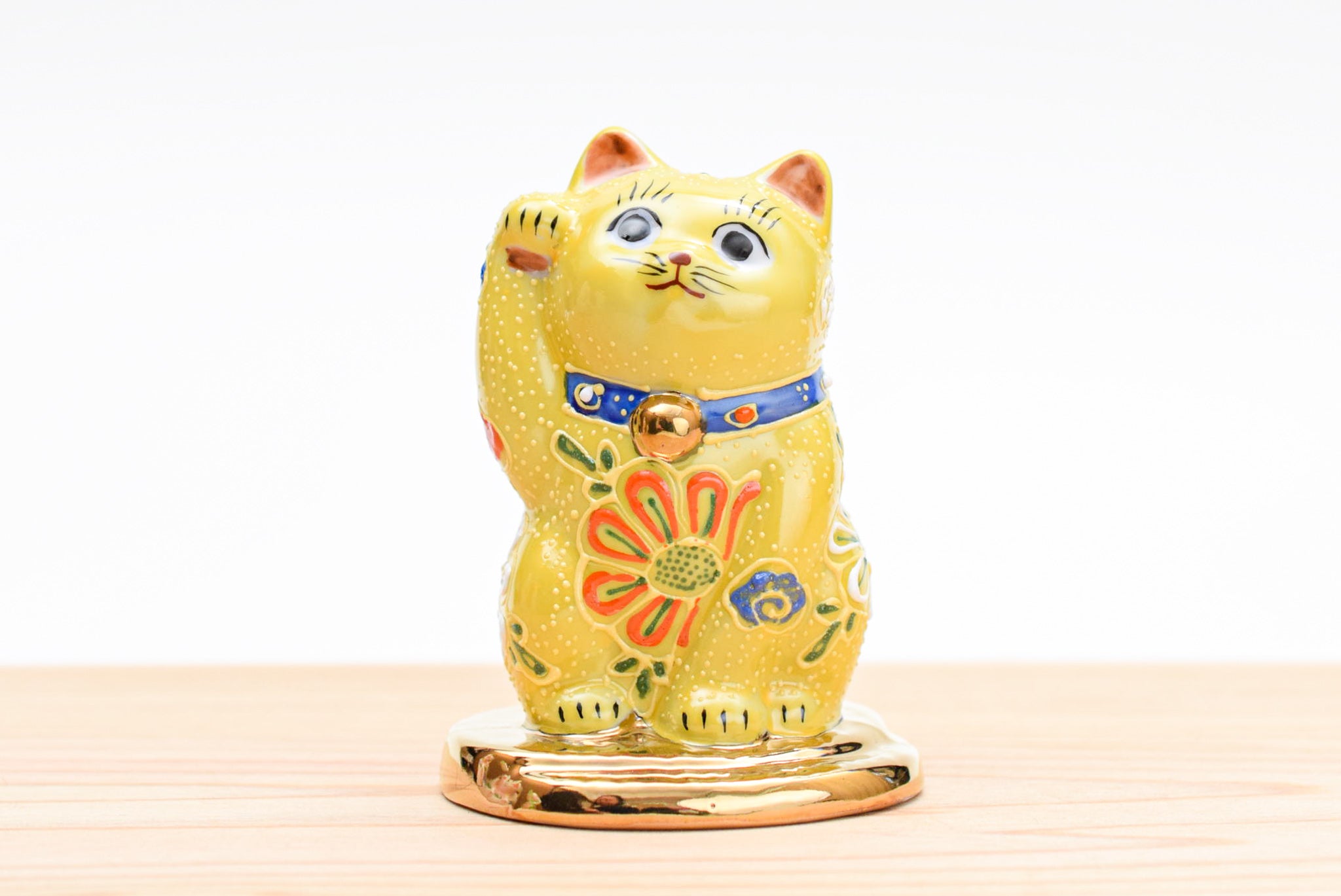 3.2号小判乗り招き猫 黄盛 – Juttoku.