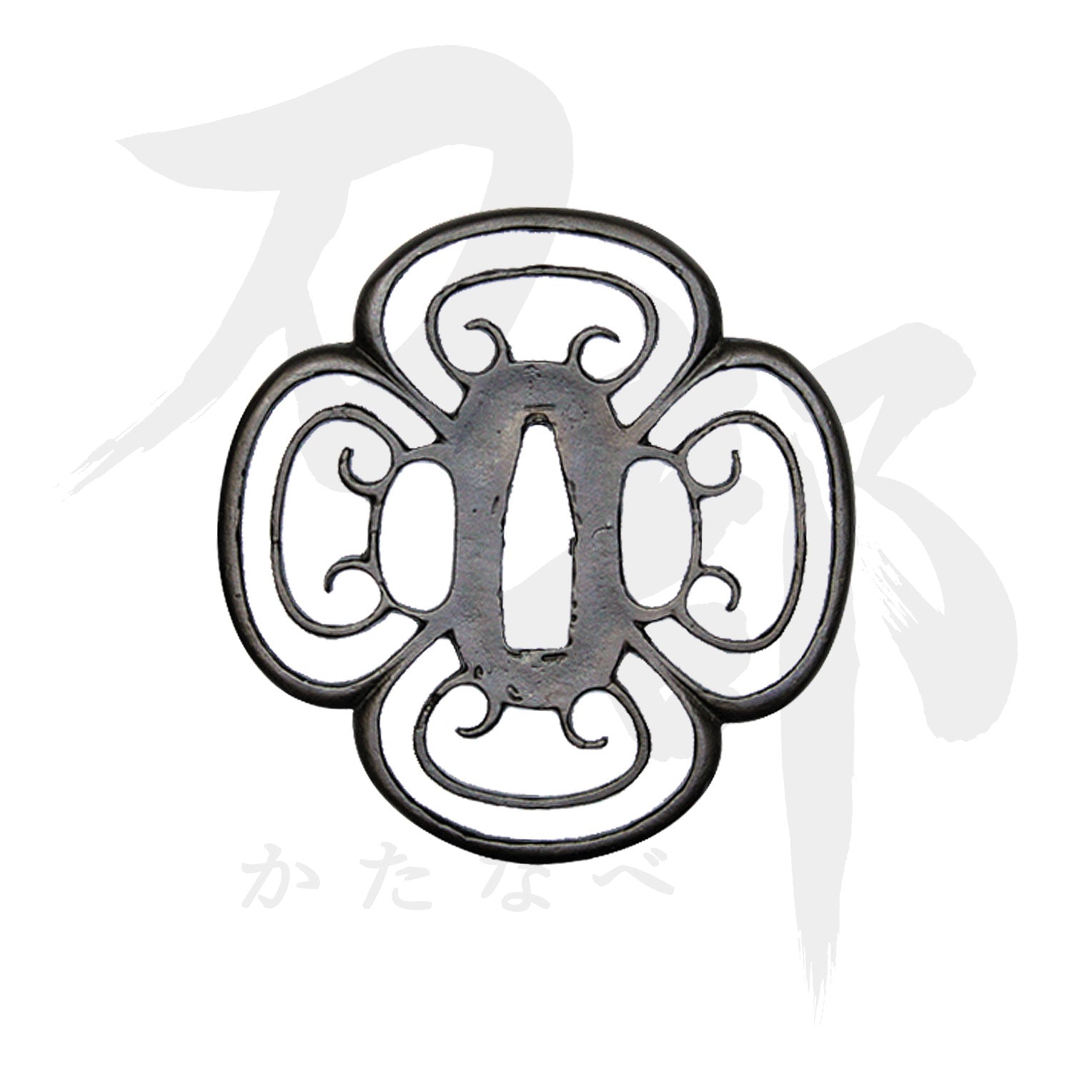 鉄地 尾張図鍔｜現代物金具の販売 刀部 かたなべ – 刀部オンラインショップ