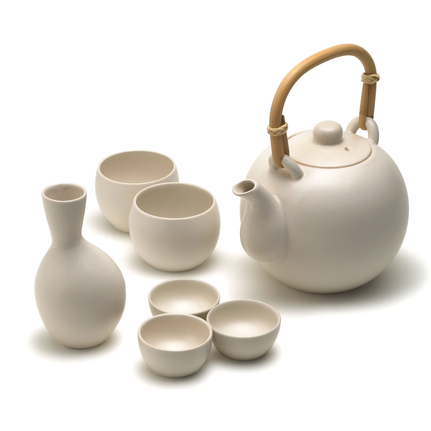 山田光ご本人】急須＆湯呑み（5客）セット