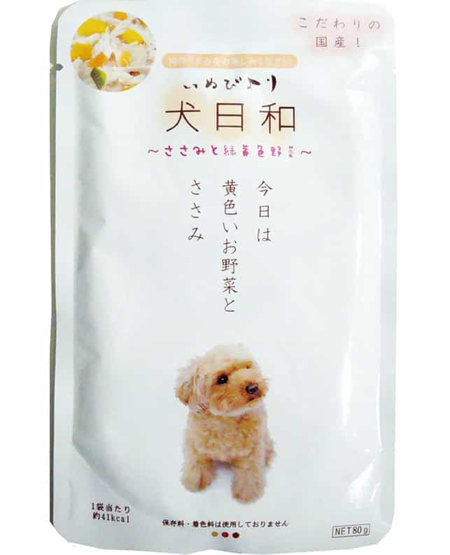 取り寄せ品】わんわん 犬日和レトルト ささみと緑黄色野菜 80g