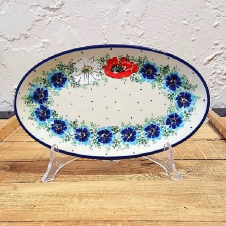 ポーリッシュポタリー CERAMIKA ARTYSTYCZNA オーバルプレート 22cm