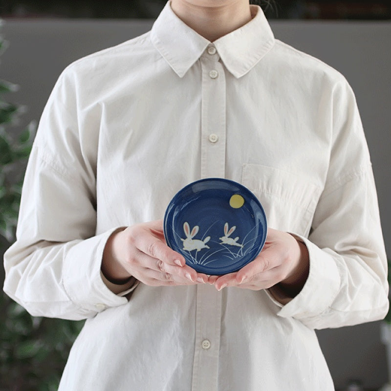 四季の雅 ちっちゃいものクラブ うさぎの絵皿 – precocirico