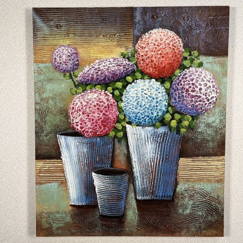 楽天市場】手描き 油絵 額入り油彩画 紫陽花 アジサイ F6サイズ