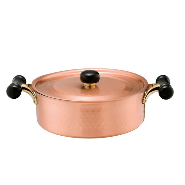 楽天市場】しゃぶしゃぶ鍋 22cm 銅 送料無料 COPPER100 新光金属