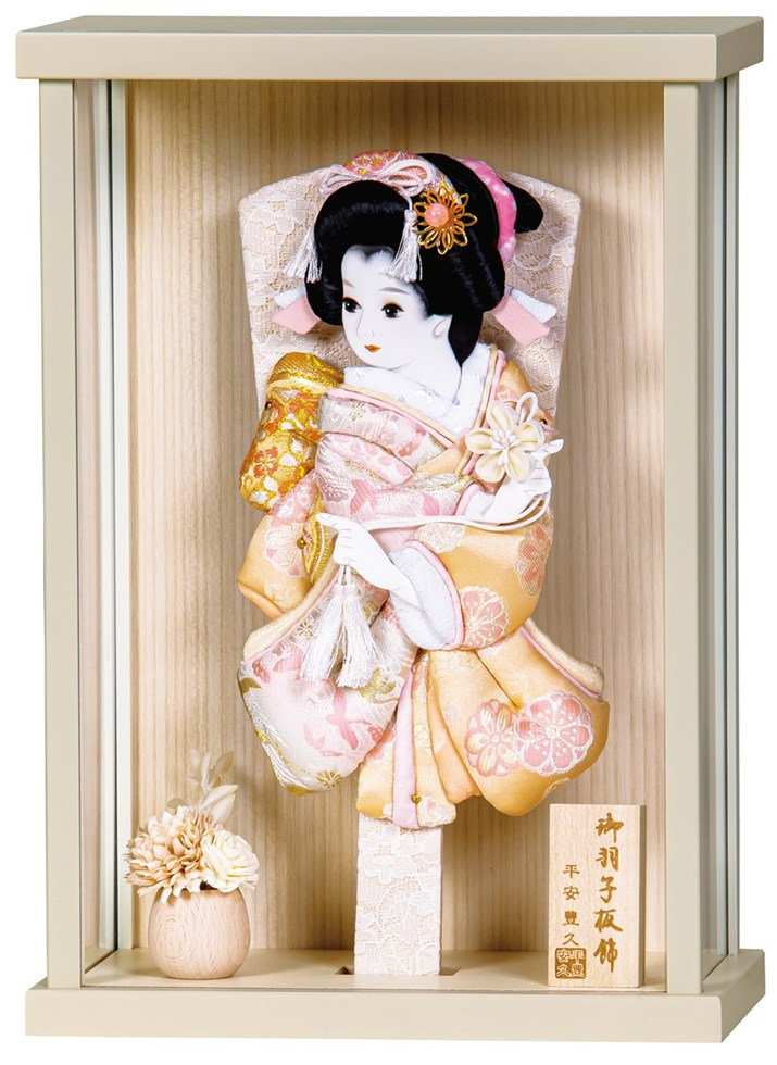 楽天市場】羽子板 平安豊久 ケース飾り 幹山作 初夢 押絵羽子板 13号