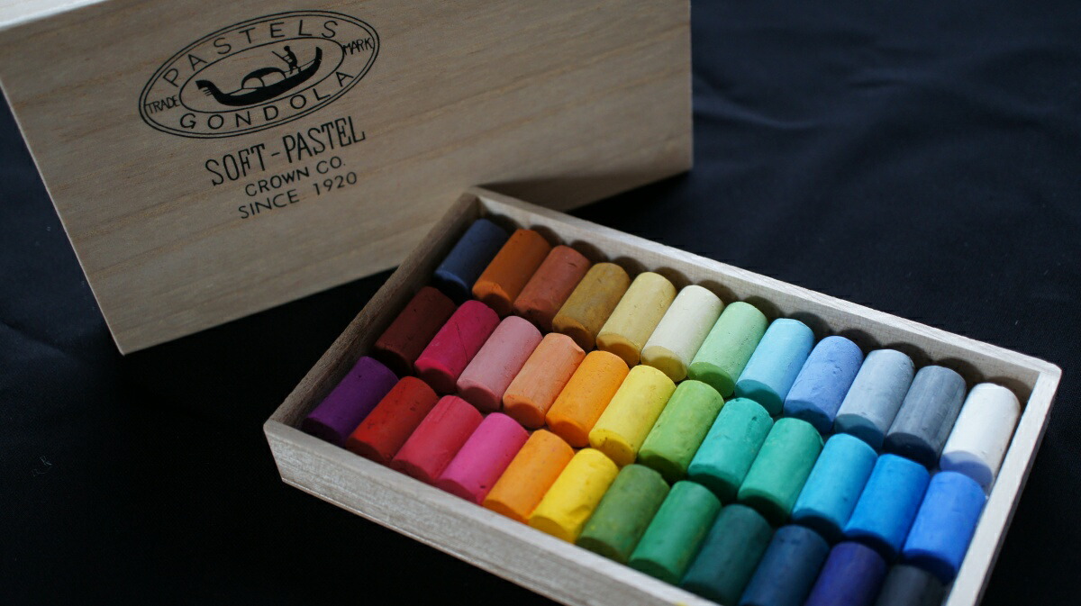 楽天市場】日本製 ゴンドラパステル 100色セット 木箱入 ソフト